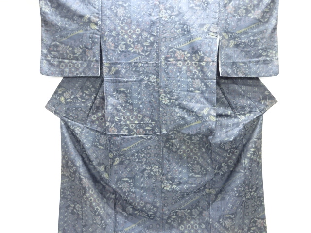 JAPANESE KIMONO / OMESHI / NISHIJIN-ORI / WOVEN FLOWER